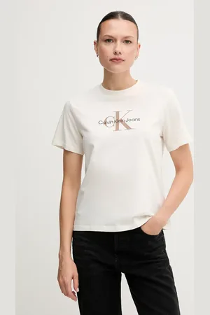 Calvin Klein T-shirt bawełniany damski kolor LV047B863G