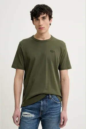 Diesel T-shirt T-ADJUST-SLITS-R17 T-SHIRT męski kolor gładki A16672.0AIJU