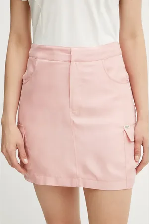 Guess Spódnica MYLAH kolor mini prosta W5GD0A WH6E0