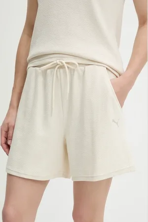 PUMA Szorty damskie kolor gładkie high waist 685062