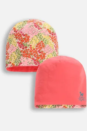 COCCODRILLO Czapka kolor z cienkiej dzianiny bawełniana ACCESSORIES SPRING GIRL