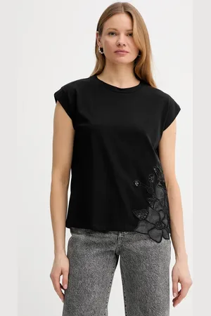 Guess T-shirt bawełniany NADJA damski kolor 5GGI02 6298A