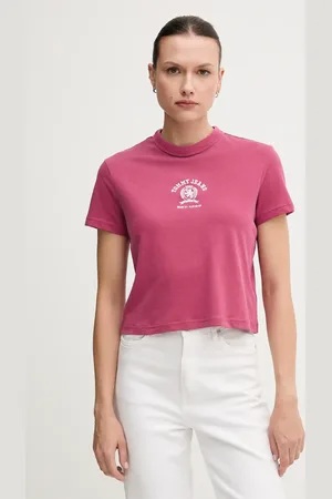 Tommy Hilfiger T-shirt bawełniany damski kolor DW0DW20317