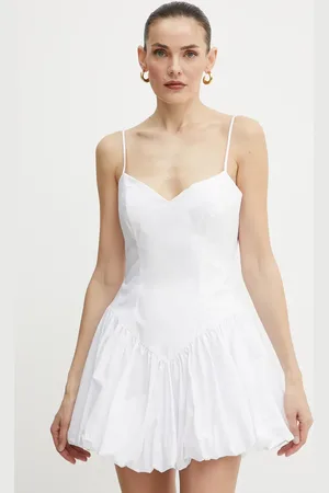 Bardot Sukienka bawełniana kolor mini rozkloszowana 59794DB