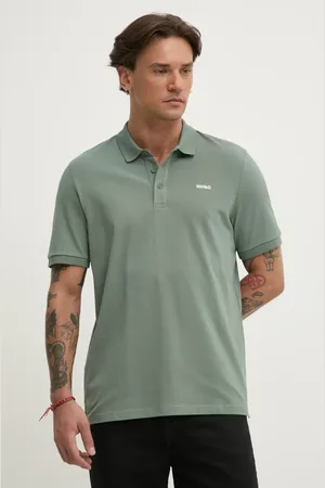 HUGO BOSS Polo bawełniane kolor gładki 50466182