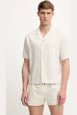 Calvin Klein Koszula piżamowa męska kolor gładka LV00NM2886