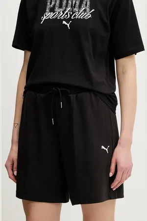 PUMA Szorty damskie kolor gładkie high waist 629775