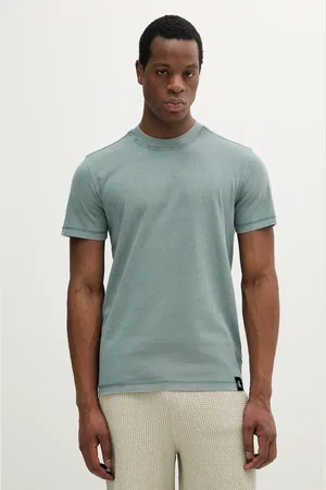 Calvin Klein T-shirt bawełniany męski kolor melanżowy J30J327267
