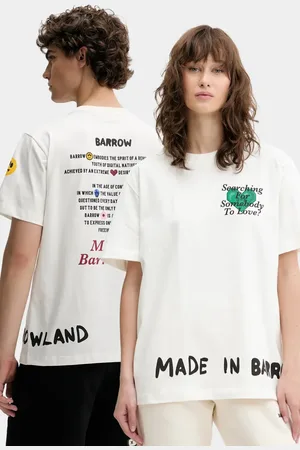 BARROW T-shirt bawełniany kolor z nadrukiem S5BWUATH060