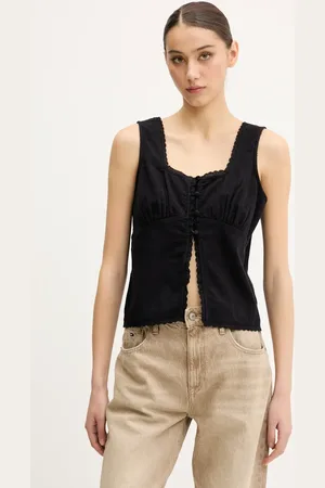 Superdry Bluzka bawełniana damska kolor gładka W6012019A-02A