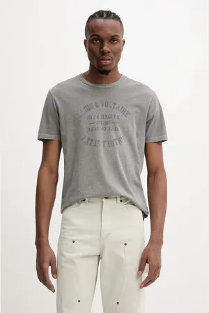 Zadig & Voltaire T-shirt bawełniany męski kolor z nadrukiem JMTS01721