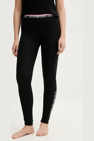 Emporio Armani Legginsy lounge damskie kolor z nadrukiem EW000414 AF10883