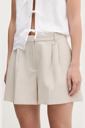 Abercrombie & Fitch Szorty damskie kolor gładkie high waist KI149-5208