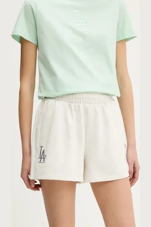 New Era Szorty damskie kolor melanżowe high waist 60596481