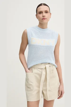 DKNY Kamizelka bawełniana damski kolor DJ5R0650