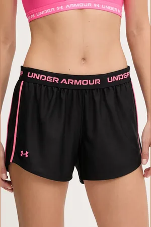 Under Armour Szorty treningowe Tech Play kolor z aplikacją medium waist 1389882