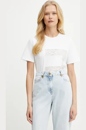 Elisabetta Franchi T-shirt bawełniany damski kolor MA03151E2
