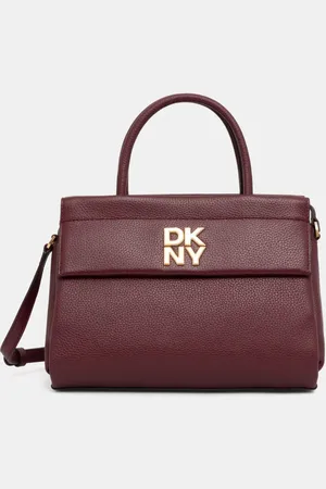 DKNY Torebka skórzana kolor R44DAI70
