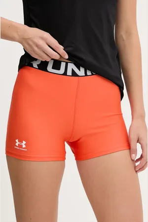 Under Armour Szorty treningowe Authentics kolor z nadrukiem medium waist
