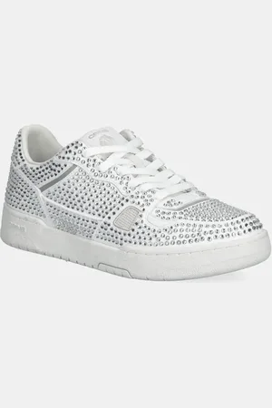 Crime london Sneakersy skórzane BASKET damskie kolor 26304PP5