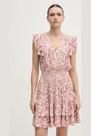 DKNY Sukienka kolor mini rozkloszowana DJ4D9012