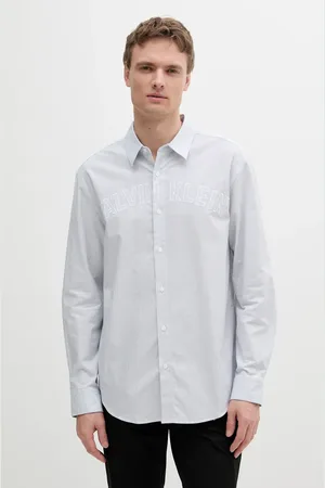 Calvin Klein Koszula męska kolor relaxed z kołnierzykiem klasycznym LV04RB119G