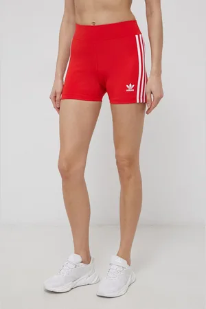 adidas Szorty HC1958 damskie kolor gładkie high waist HC1958-VIVRED