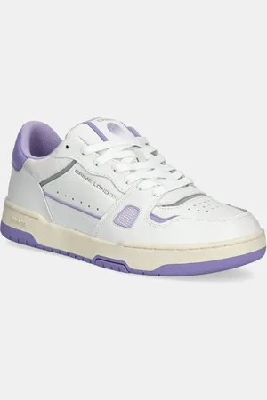 Crime london Sneakersy skórzane BASKET damskie kolor 28302AA6