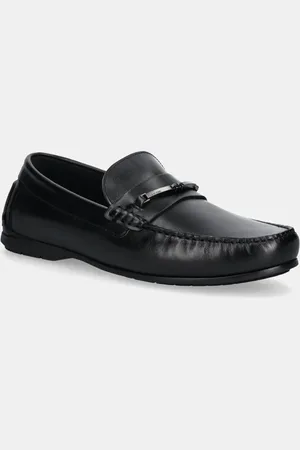 Calvin Klein Mokasyny skórzane DRIVER W/ NY BIT LTH męskie kolor HM0HM01701