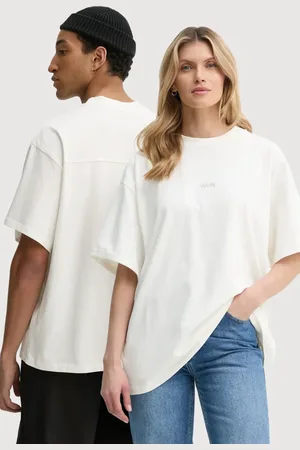 Won Hundred T-shirt bawełniany kolor gładki 3728-12089