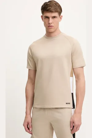 HUGO BOSS T-shirt bawełniany lounge kolor gładki 50535784