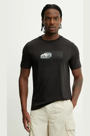 PUMA T-shirt bawełniany BMW MMS CAR męski kolor z nadrukiem 630624