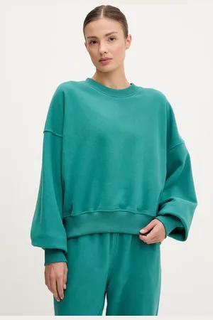 JOY in me Bluza Spark damska kolor zielony gładka Spark