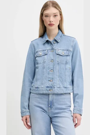 Tommy Hilfiger Kurtka jeansowa kolor przejściowa DW0DW20123