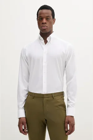 Eton Koszula bawełniana męska kolor slim z kołnierzykiem button-down 100012808