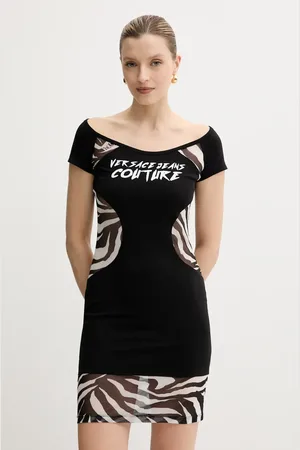 VERSACE Sukienka kolor mini dopasowana 78HAO9A6 J0020