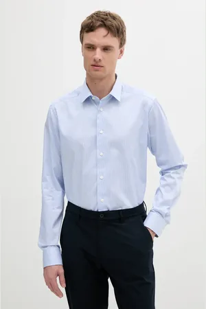 Eton Koszula bawełniana męska kolor slim z kołnierzykiem klasycznym 100012744