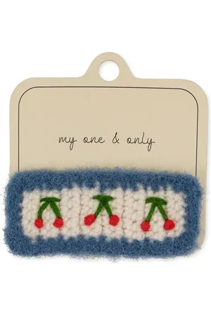 Konges Sløjd Spinki do włosów CHERRY CROCHET HAIR CLIP KS100829