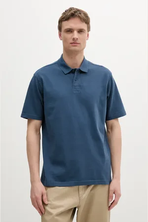 HUGO BOSS Polo bawełniane męski kolor gładki 50519740