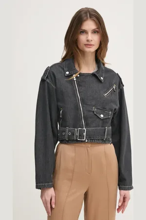Guess Kurtka jeansowa SANDY damska kolor przejściowa W5RN58 D5LF1