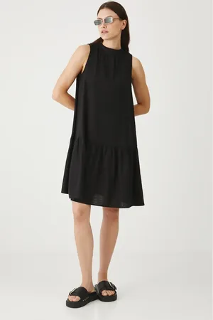 MEDICINE Sukienka lniana kolor mini oversize