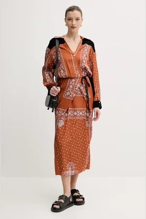 Pinko Sukienka kolor maxi prosta 104662 A2CK