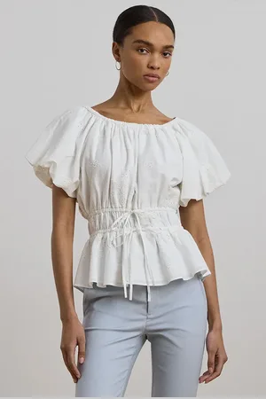 Ralph Lauren Bluzka bawełniana damska kolor gładka 200966197