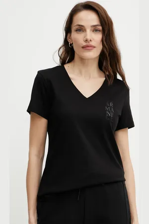 Armani Exchange T-shirt bawełniany damski kolor XW000527 AF10356