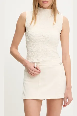 ANSWEAR Lab spódnicospodnie damskie kolor gładkie high waist