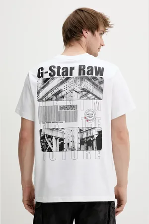 G-Star T-shirt bawełniany męski kolor z nadrukiem D25976-C784