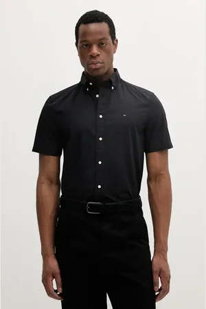 Tommy Hilfiger Koszula bawełniana męska kolor regular z kołnierzykiem klasycznym MW0MW37584