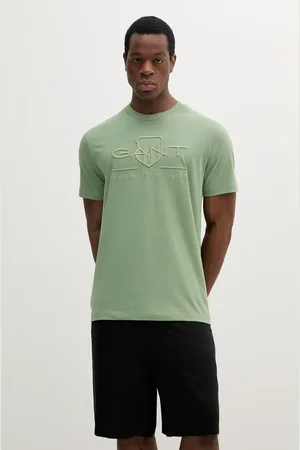 GANT T-shirt bawełniany męski kolor z aplikacją