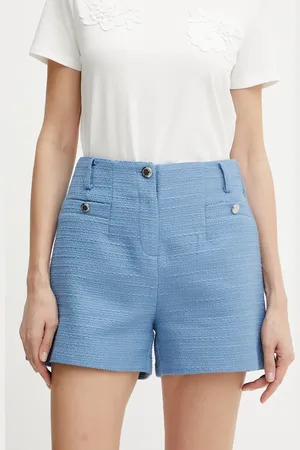 Morgan Szorty SHEDY damskie kolor gładkie high waist SHEDY