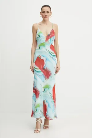 Bardot Sukienka kolor maxi dopasowana 59870DB